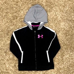 UNDER ARMOUR FLEECE FULL ZIP GIRLS HOODIE